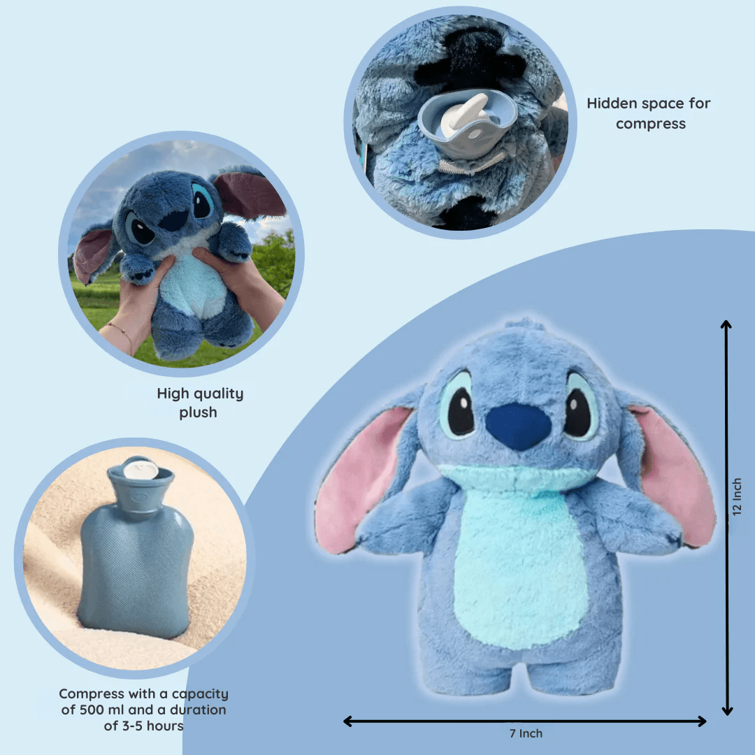 Cute Cartoon Hot Water Bottle - Cozy Comfort Heat Pad for Pain Relief