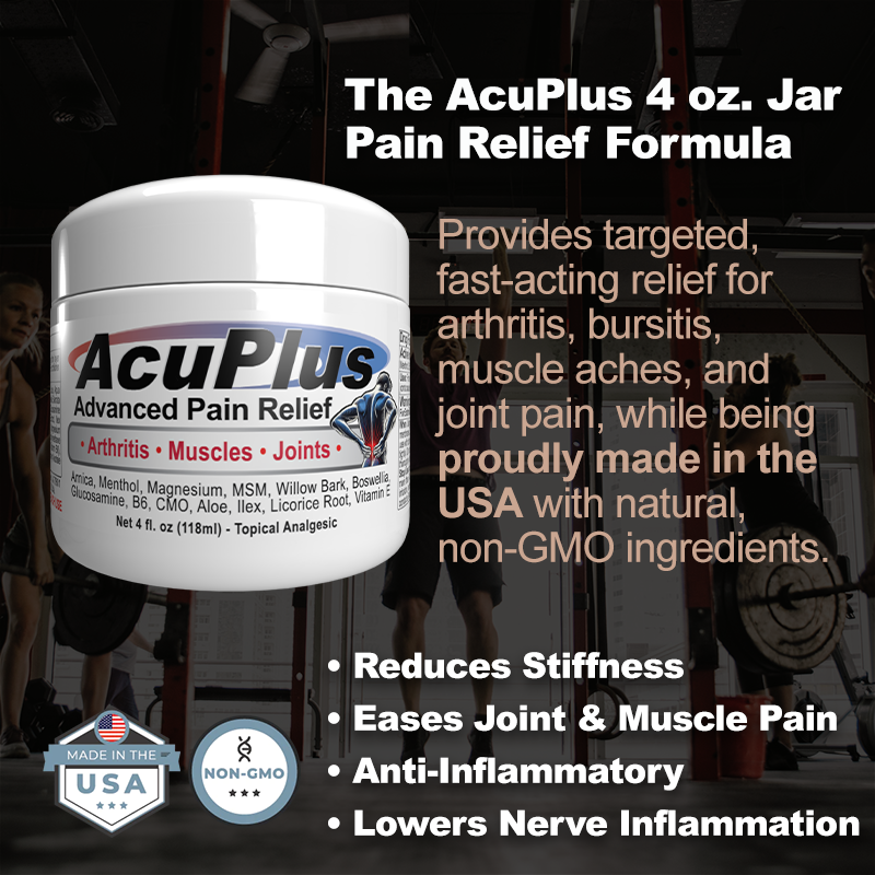 AcuPlus 4 oz. Pain Relief Cream – Full-Strength Relief for Everyday Pain