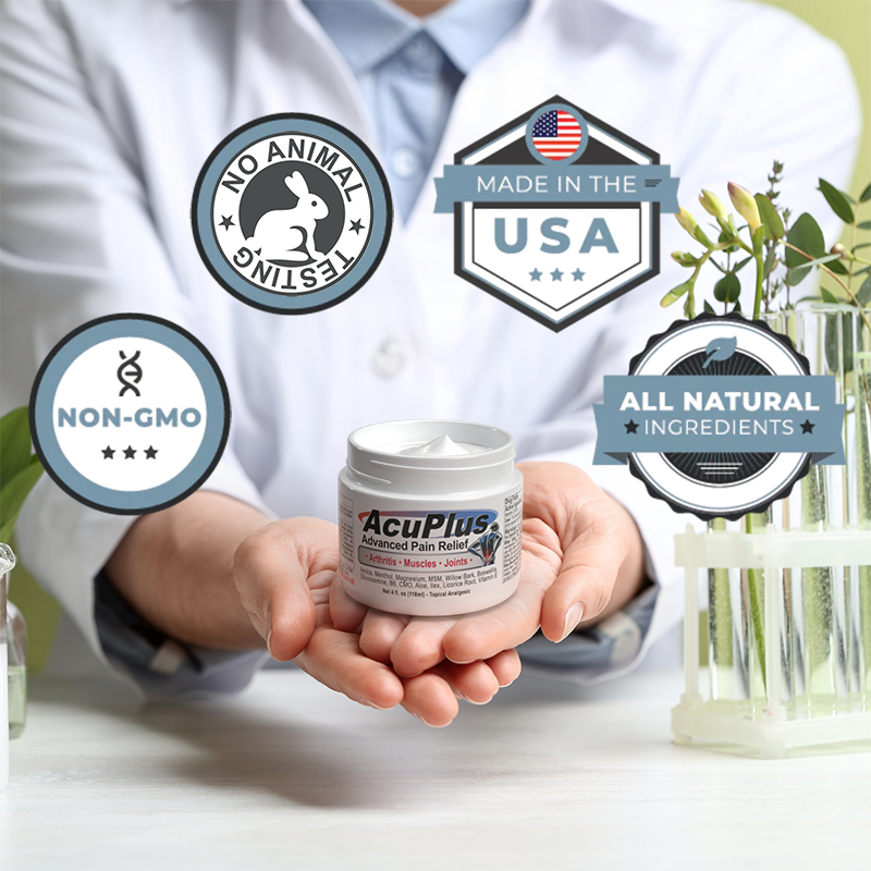 AcuPlus 4 oz. Pain Relief Cream – Full-Strength Relief for Everyday Pain