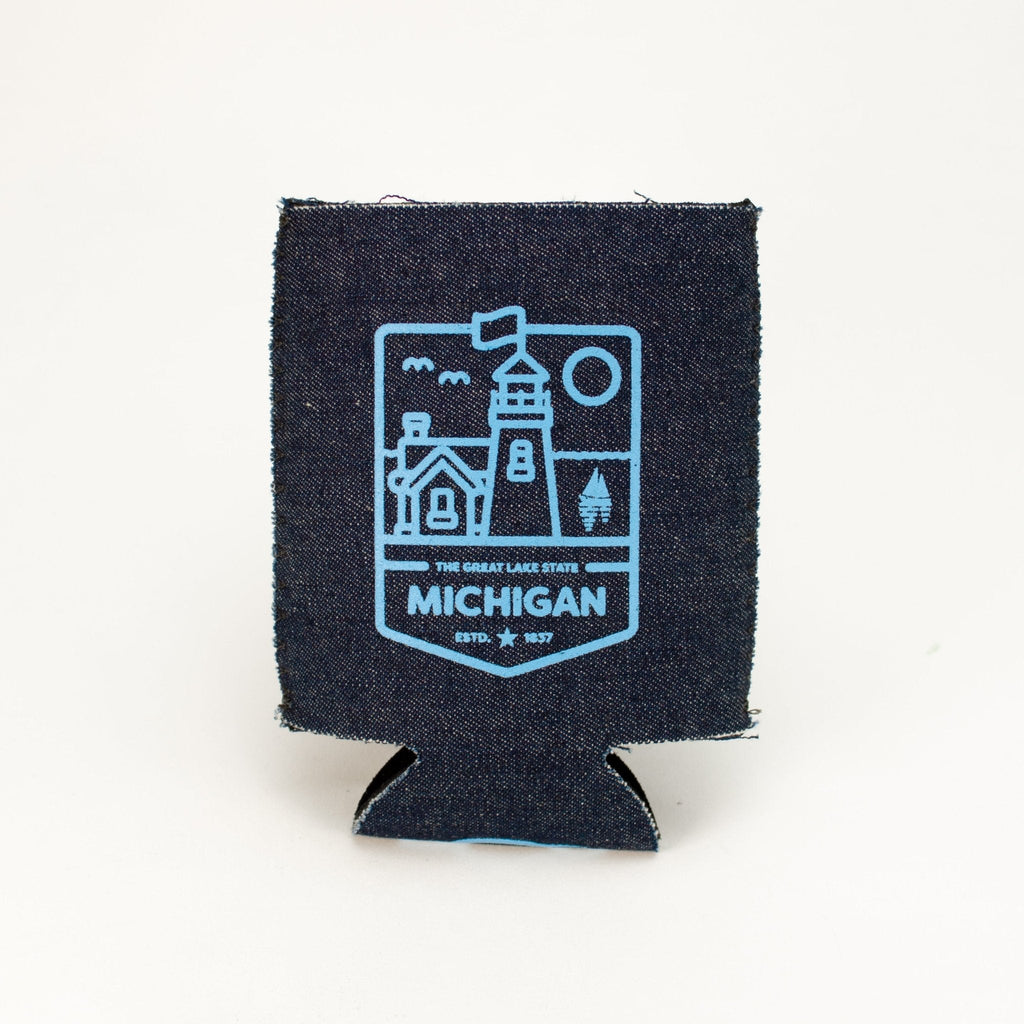 Coozie - Michigan Lighthouse (Denim)