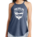 Ladies Rocker Tank Top - Michigan Shield