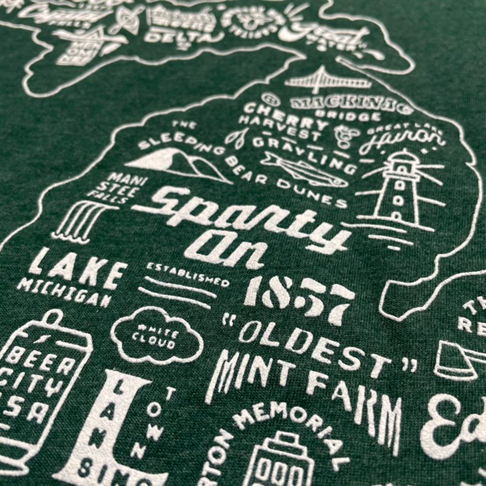 Mens T-Shirt - Michigan Places