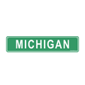 Metal Sign - Michigan Street Sign