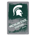 Metal Sign - Michigan State Spartans Grunge