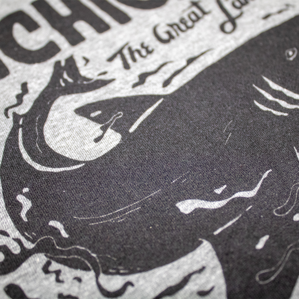 Youth T-Shirt - Michigan Unsalted & Shark Free - Grey Triblend