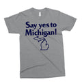 Youth T-Shirt - Say Yes To Michigan - Triblend Grey