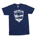 Youth T-Shirt - Michigan Shield- Navy Triblend