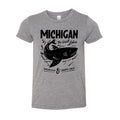 Youth T-Shirt - Michigan Unsalted & Shark Free - Grey Triblend