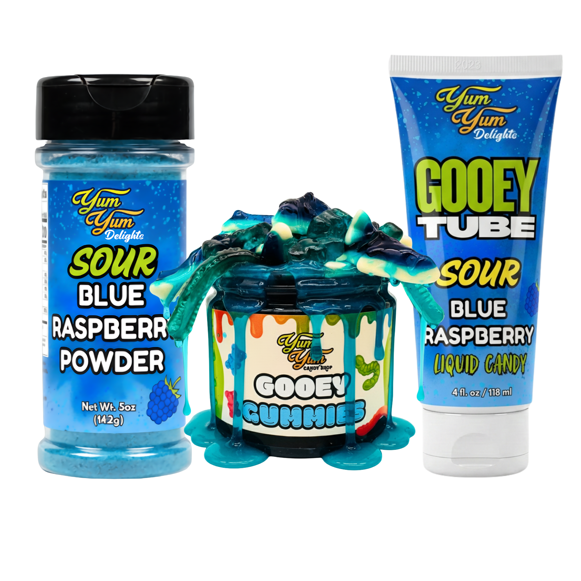 Tiktok Viral Candy Bundle Gooey Gummies Candy Powder Gooey Tubes